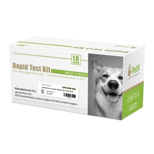Prueba combinada de antígeno canino Parvo Corona Giardia CPV CCV GIA