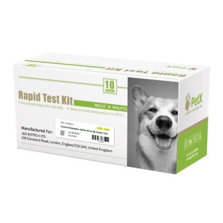 Prueba combinada de antígeno del virus adenovirus del moquillo canino